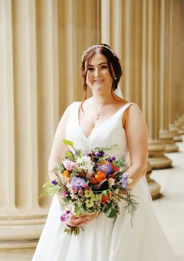 Wild flowers wedding bouquet. Photographer unknown